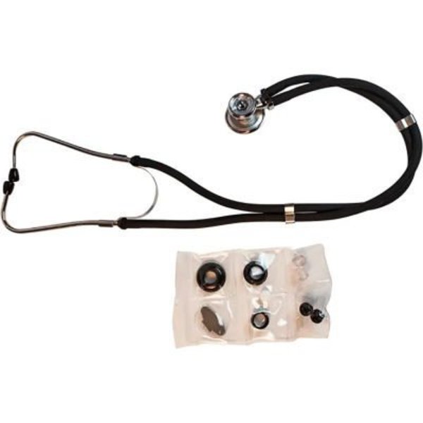 Dynarex Dynarex Sprague Rappaport Stethoscopes, Black, 20 Pcs 7135